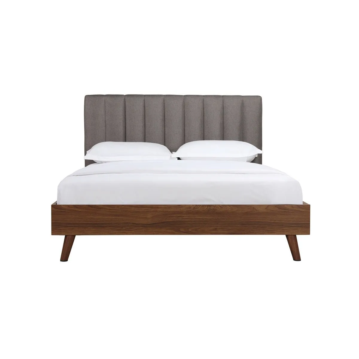 Sasha Full Platform Bed with Upholstered Headboard