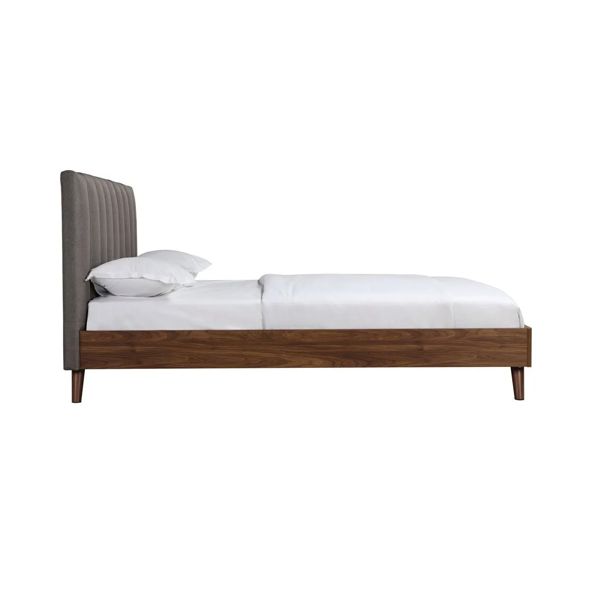 Sasha Full Platform Bed with Upholstered Headboard