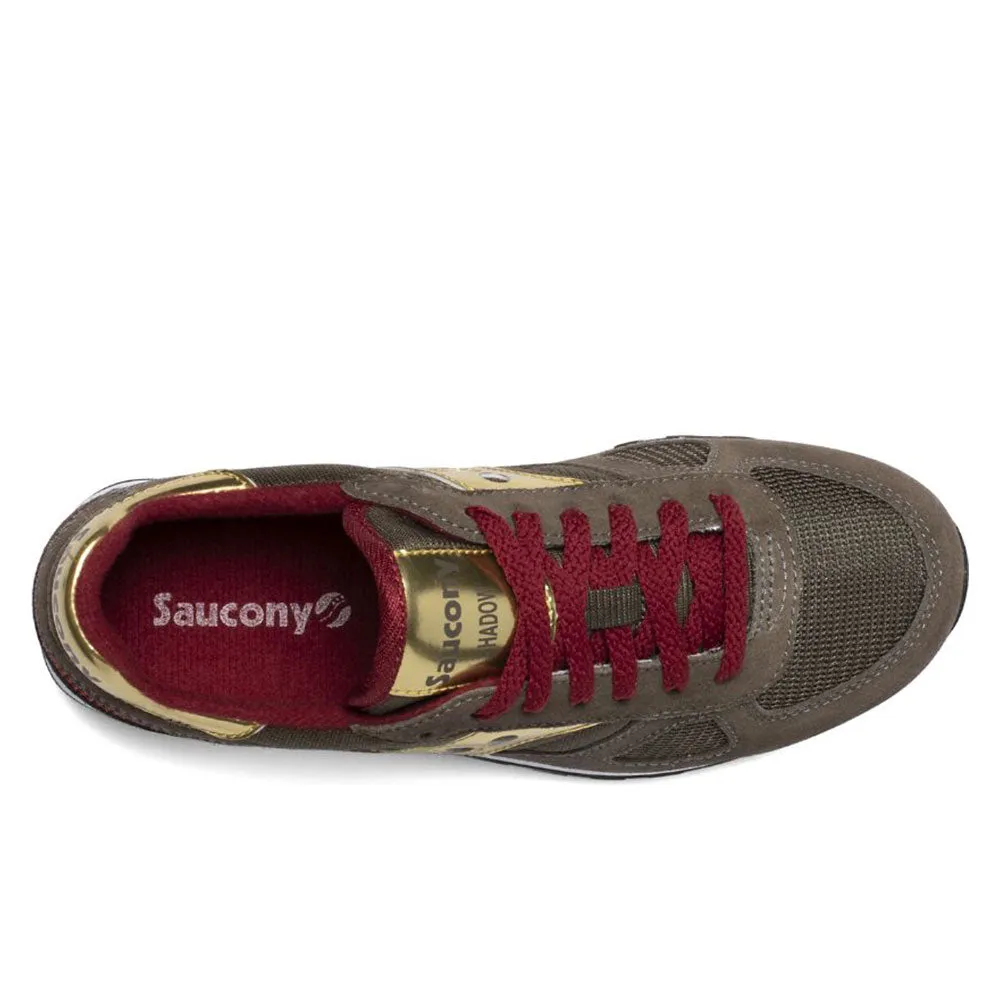 Scarpe Donna Saucony Sneakers Shadow Original Crocodile - Gold