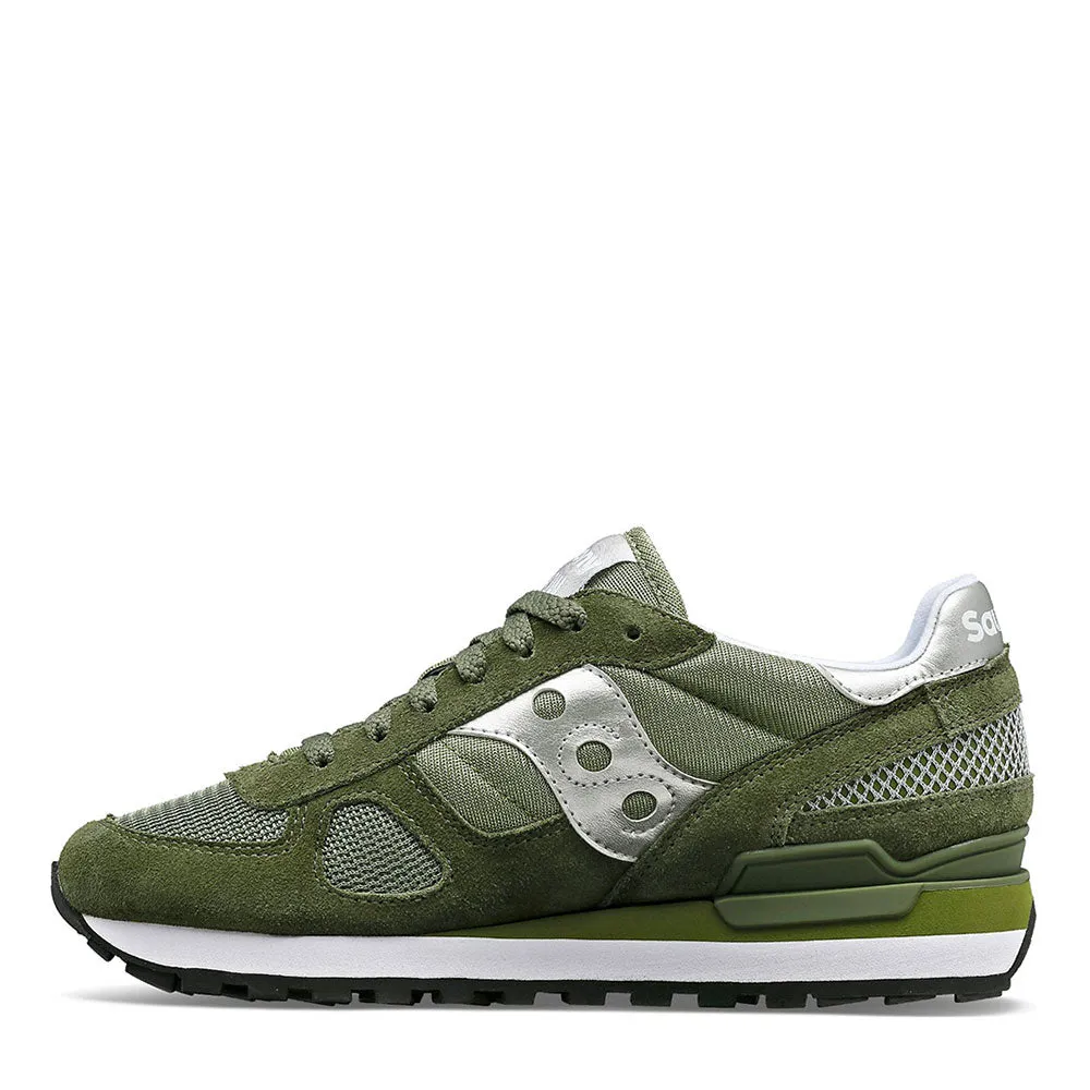 Scarpe Donna Saucony Sneakers Shadow Original Olive - Silver