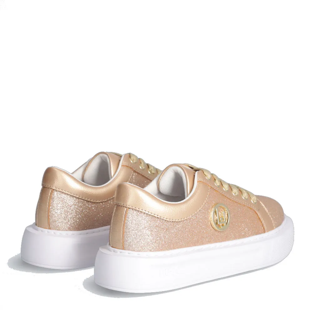 Scarpe LIU JO Kylie 616 Sneakers Platform con Glitter color Oro