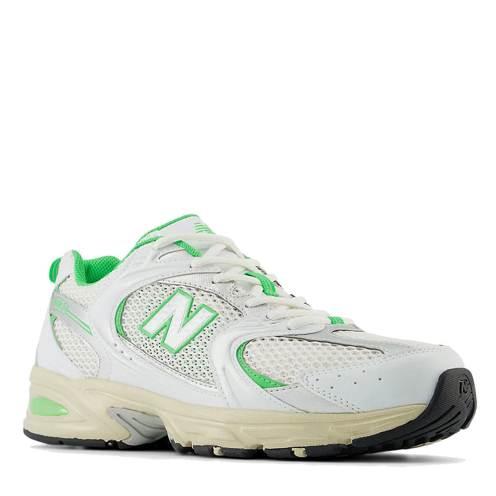 Scarpe Running NEW BALANCE Sneakers 530 in Tessuto Sintetico e Mesh colore White e Lime