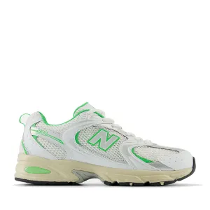 Scarpe Running NEW BALANCE Sneakers 530 in Tessuto Sintetico e Mesh colore White e Lime