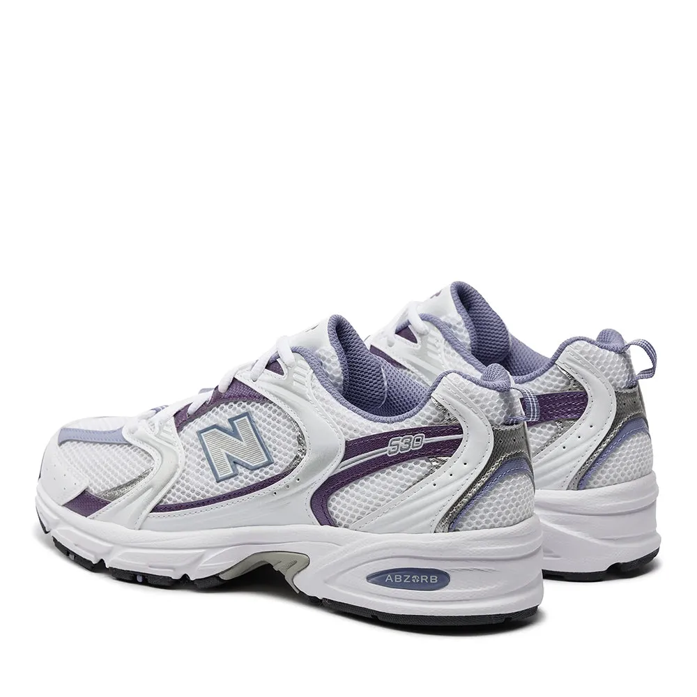 Scarpe Running NEW BALANCE Sneakers 530 in Tessuto Sintetico e Mesh colore White e Purple