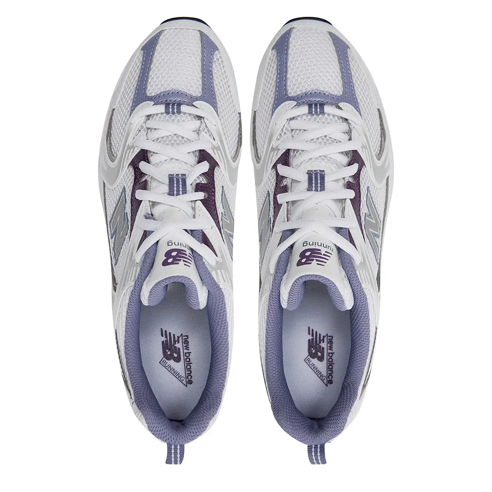 Scarpe Running NEW BALANCE Sneakers 530 in Tessuto Sintetico e Mesh colore White e Purple