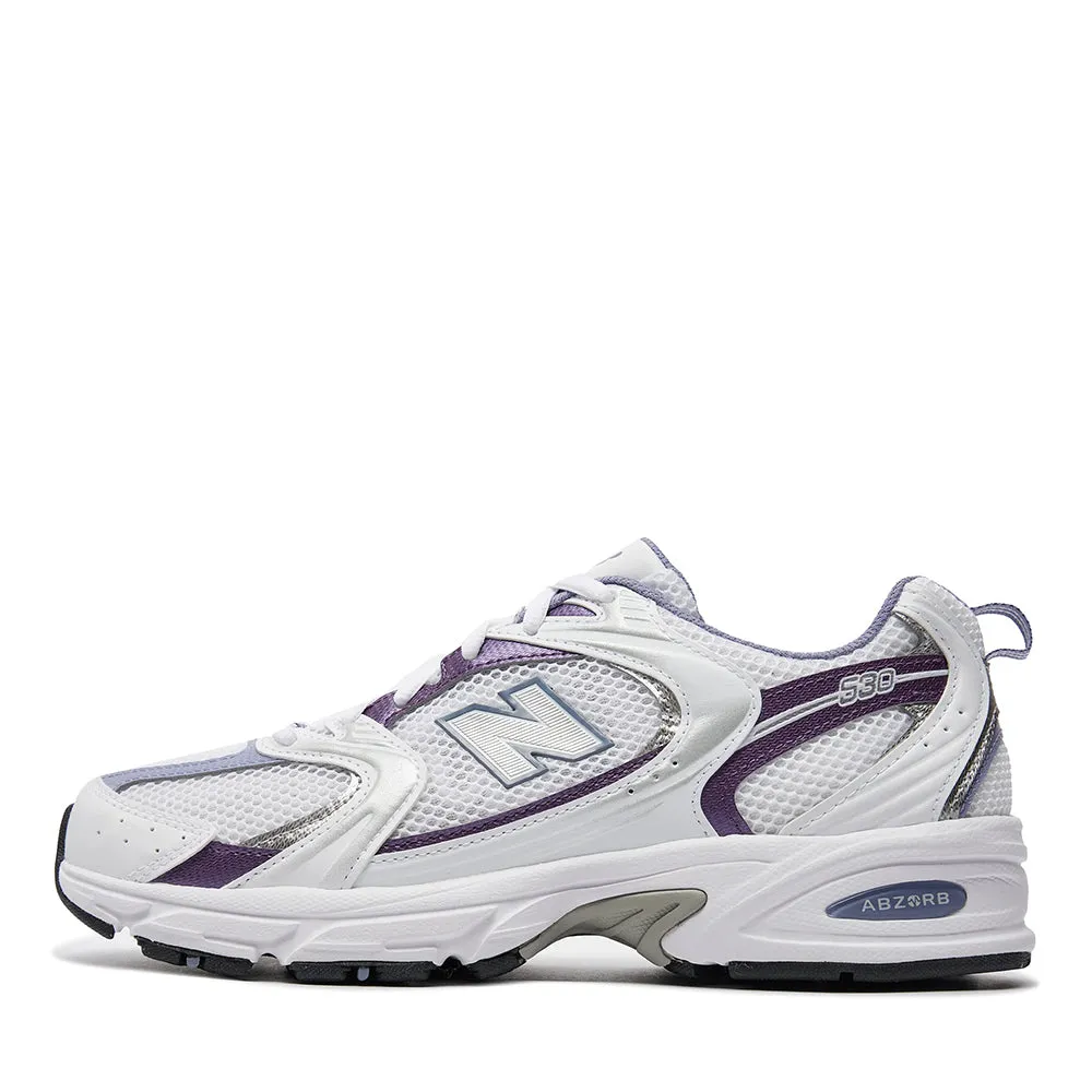 Scarpe Running NEW BALANCE Sneakers 530 in Tessuto Sintetico e Mesh colore White e Purple