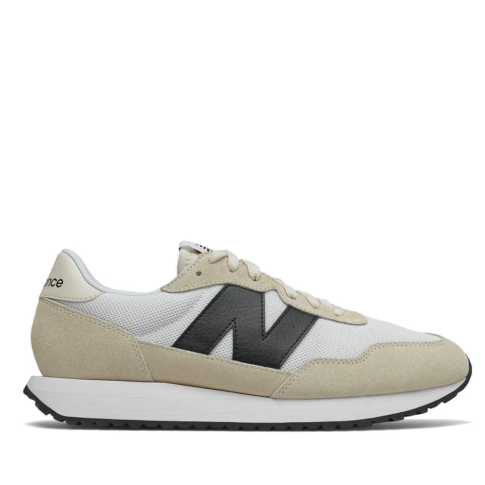 Scarpe Uomo NEW BALANCE Sneakers 237 in Suede e Mesh colore Turtledove e Black