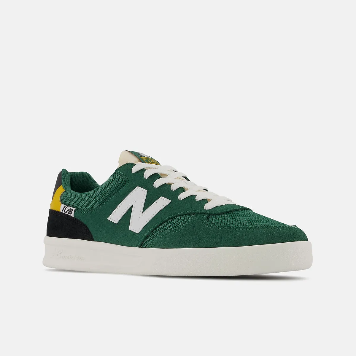 Scarpe Uomo NEW BALANCE Sneakers 300 Court in Mesh e Tessuto Sintetico colore Green e Yellow