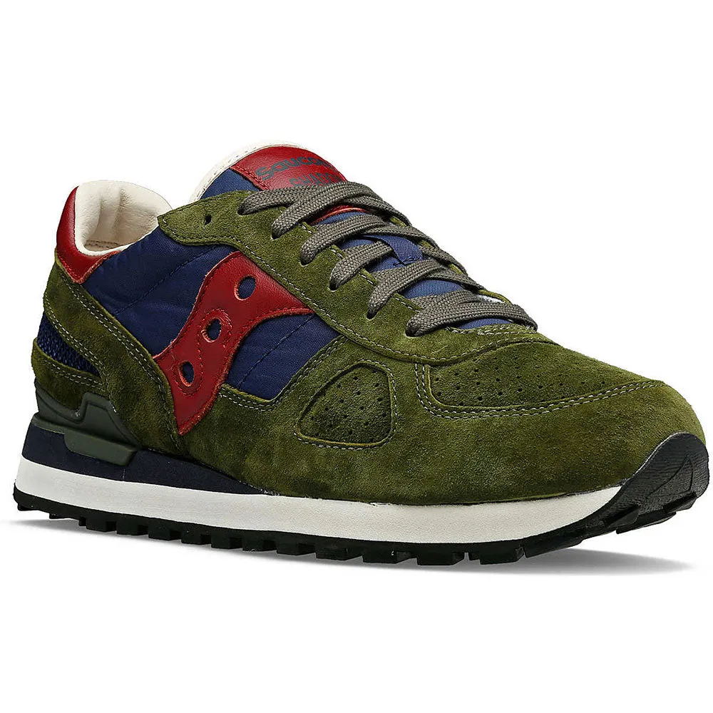 Scarpe Uomo Saucony Sneakers Shadow Original Forest - Navy