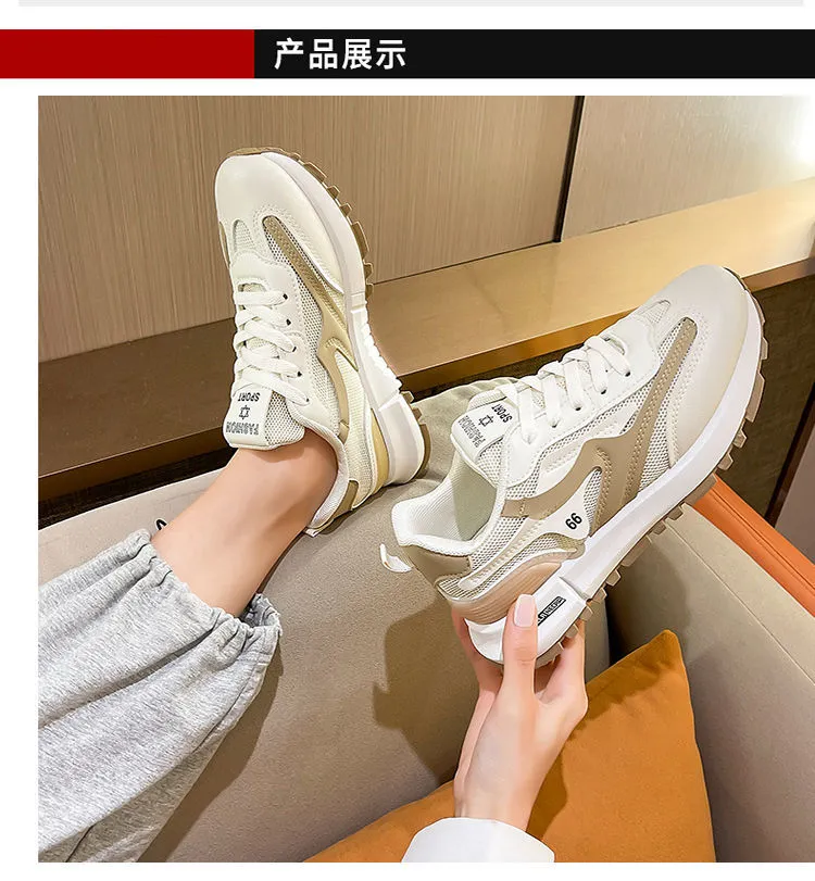 spring New Female Casual Shoes Breathable Light Woman Sneakers Women's Vulcanize Shoes Mixed Color Non-slip Soft Sole Shoes