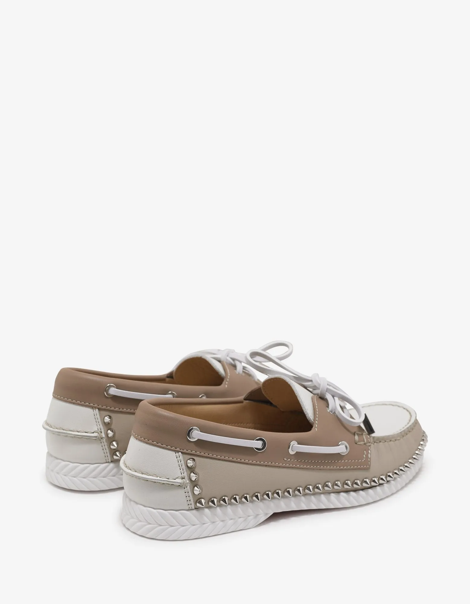 Steckel Colombe Beige Boat Shoes