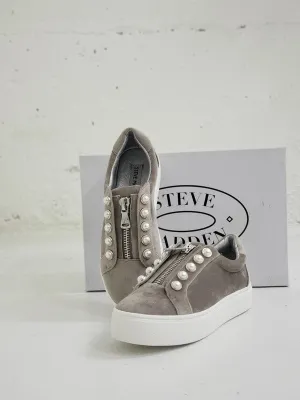 Steve Madden Women's Lynn Platform Sneakers Grey LYNN