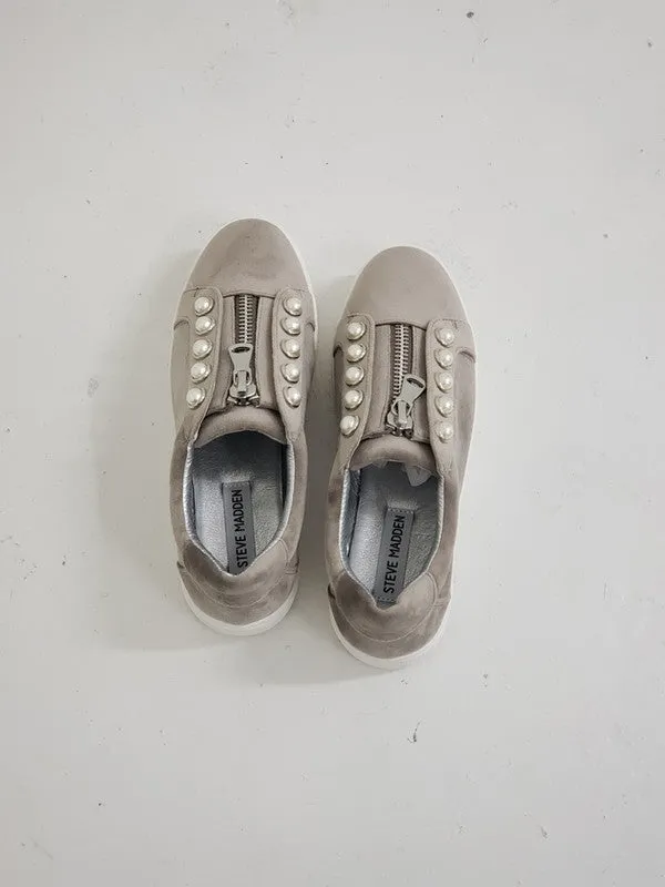 Steve Madden Women's Lynn Platform Sneakers Grey LYNN