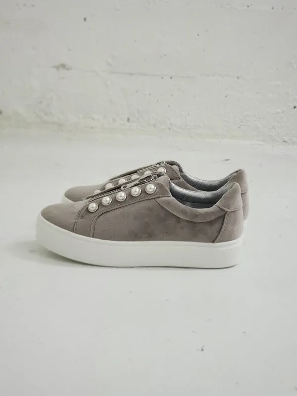 Steve Madden Women's Lynn Platform Sneakers Grey LYNN