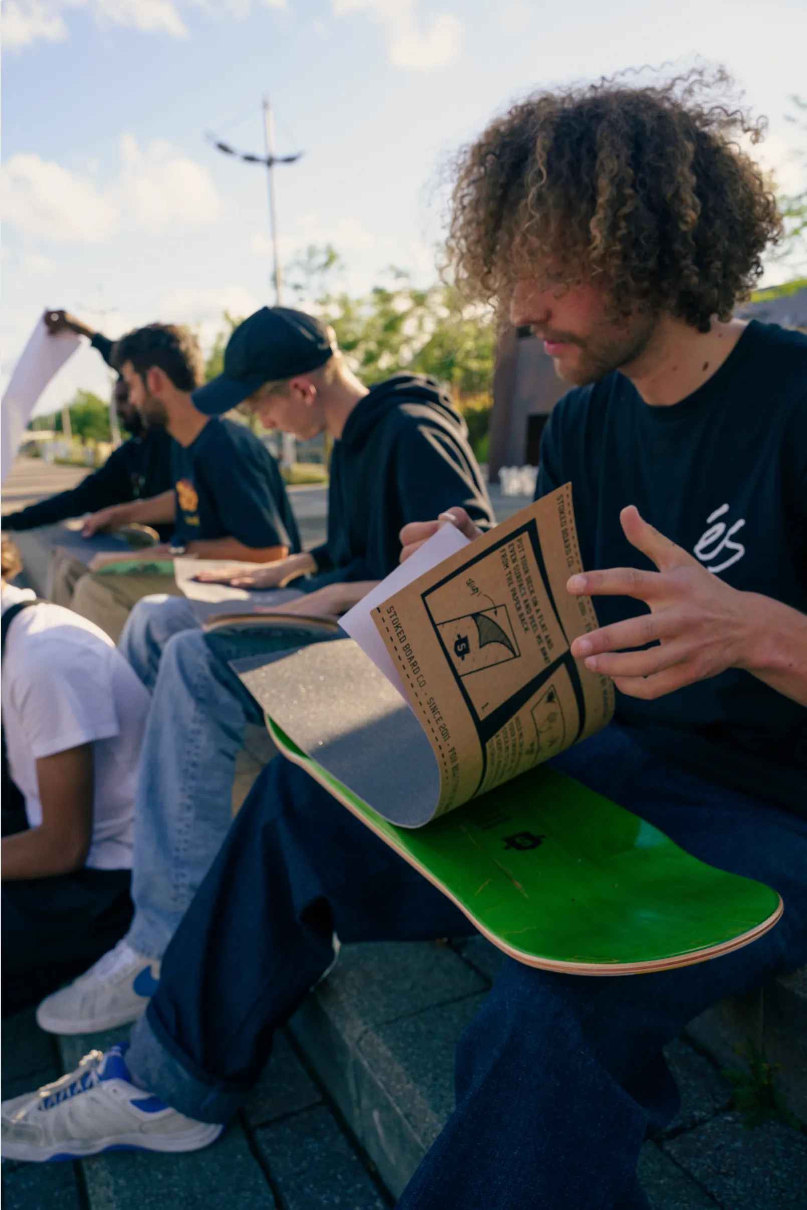 Stoked Firestarter Black Griptape