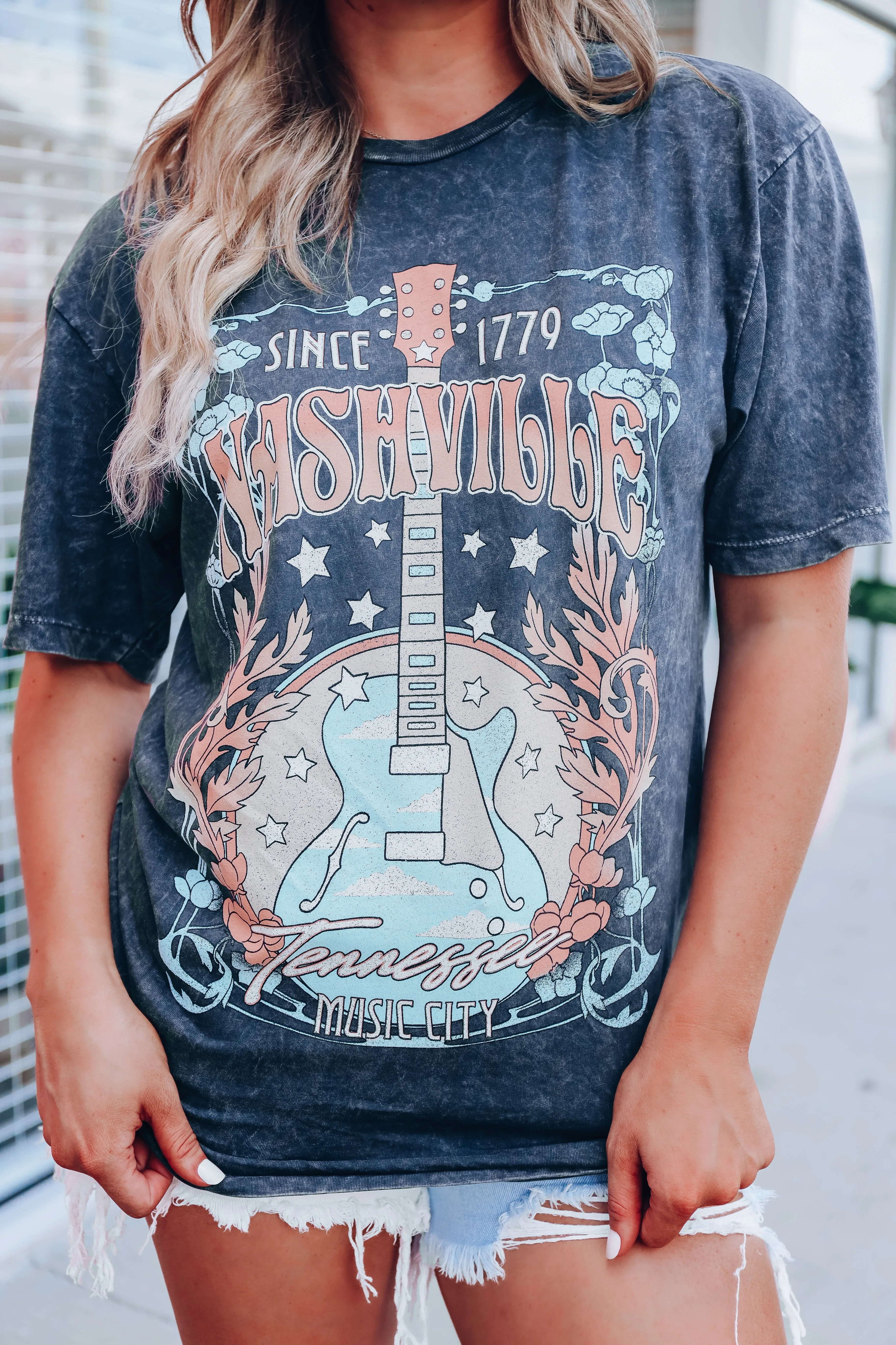 Tennessee Music City Graphic Tee - Black