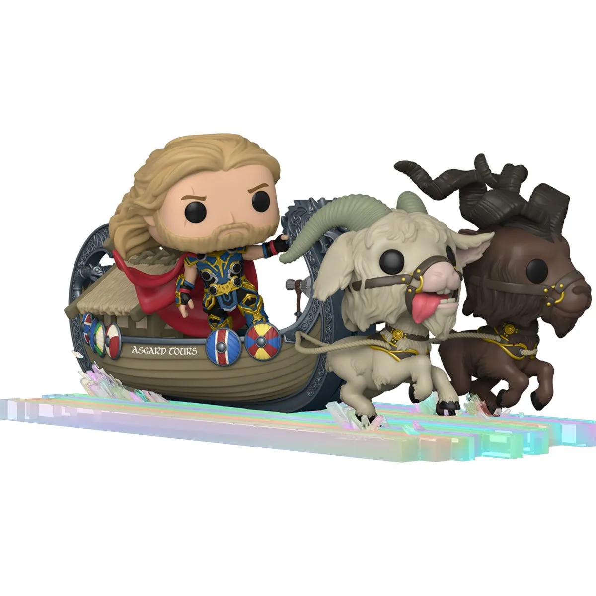 Thor: Love and Thunder Thor, Toothgnasher, and Toothgrinder Goat Boat Super Deluxe Pop! Ride