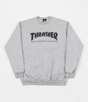 Thrasher Skate Mag Crewneck Sweatshirt - Heather Grey