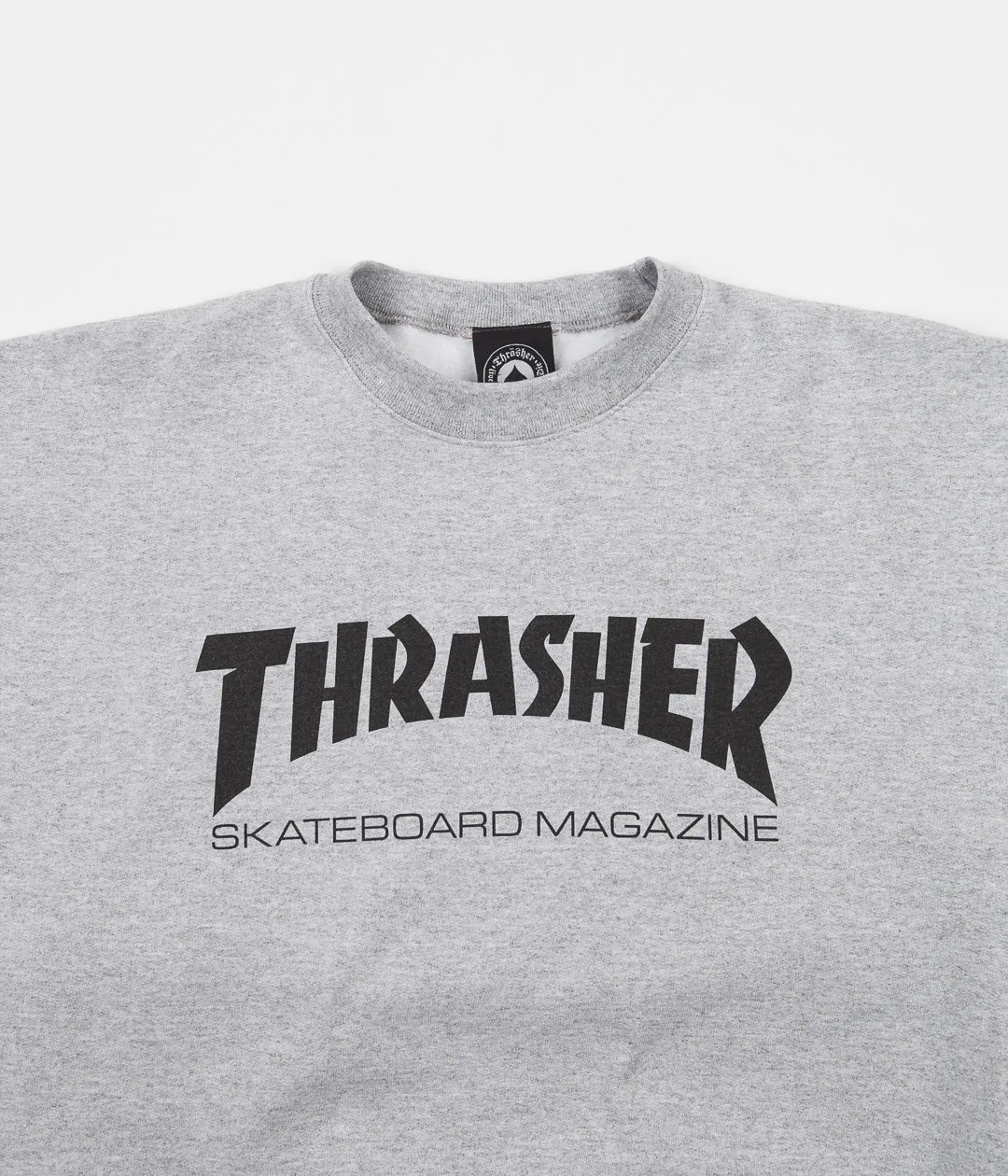 Thrasher Skate Mag Crewneck Sweatshirt - Heather Grey