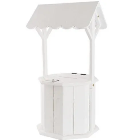 Timber White Wishing Well