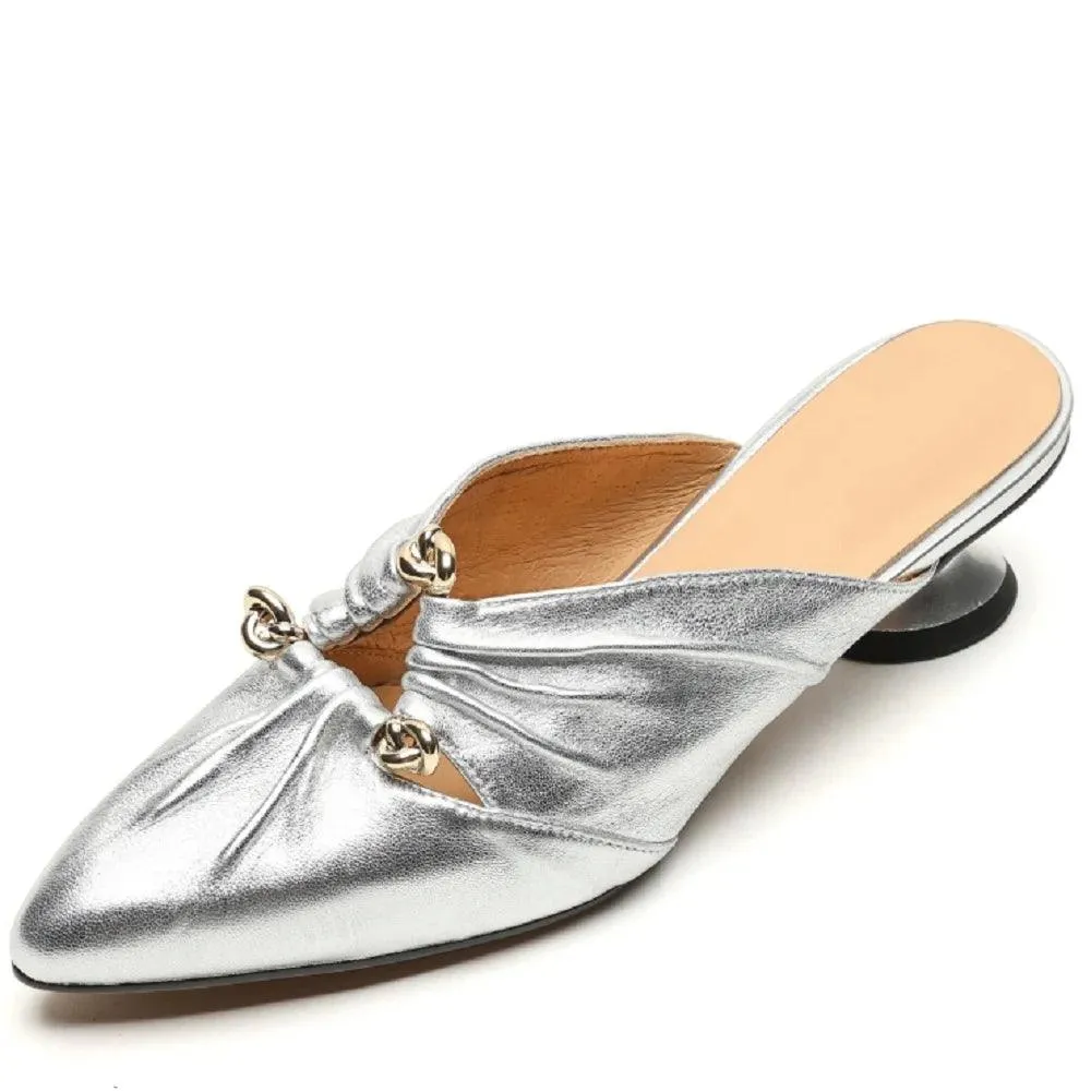 TSS69 Leather Slippers Sandals - Women's Casual Shoes