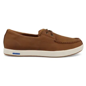 'Twisted X' Men's Ultralite X™ Boat Shoe - Lion Tan