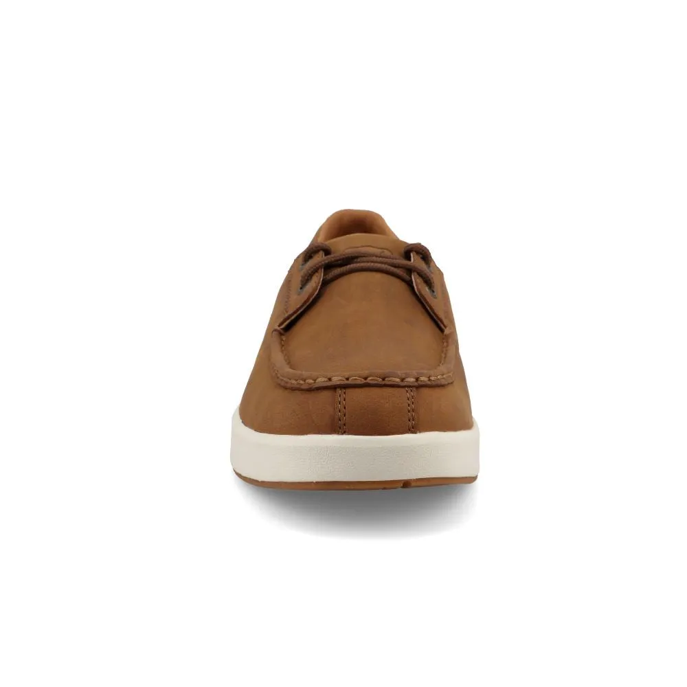 'Twisted X' Men's Ultralite X™ Boat Shoe - Lion Tan