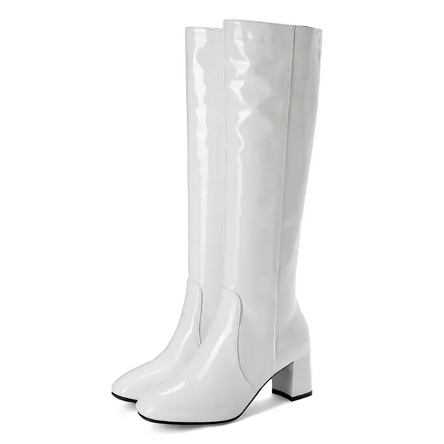 USS Shoes Nadia Women's Patent Knee High Boots