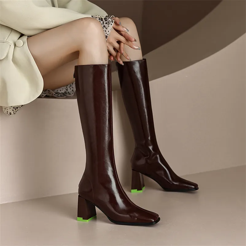 USS Shoes Sonia Women's Genuine Leather Knee High Boots