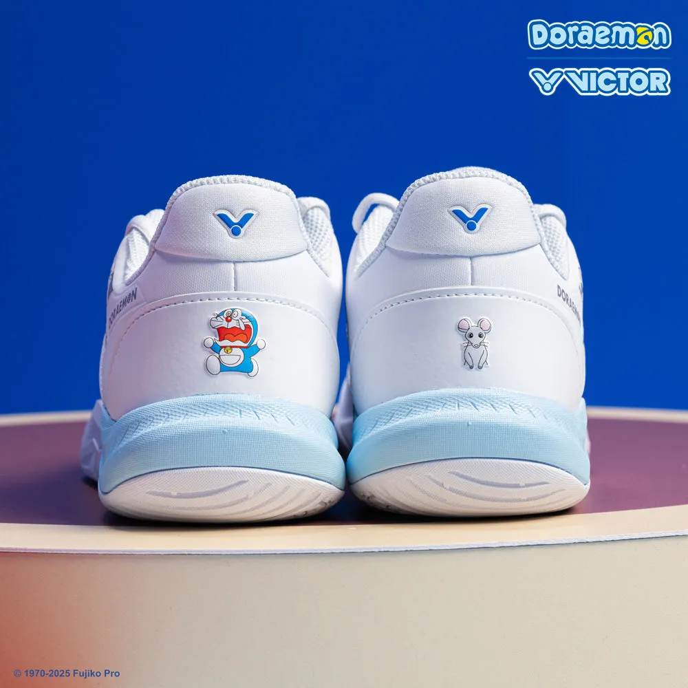 [VICTOR X DORAEMON] P-DRM A Bright White Wide Court Shoes