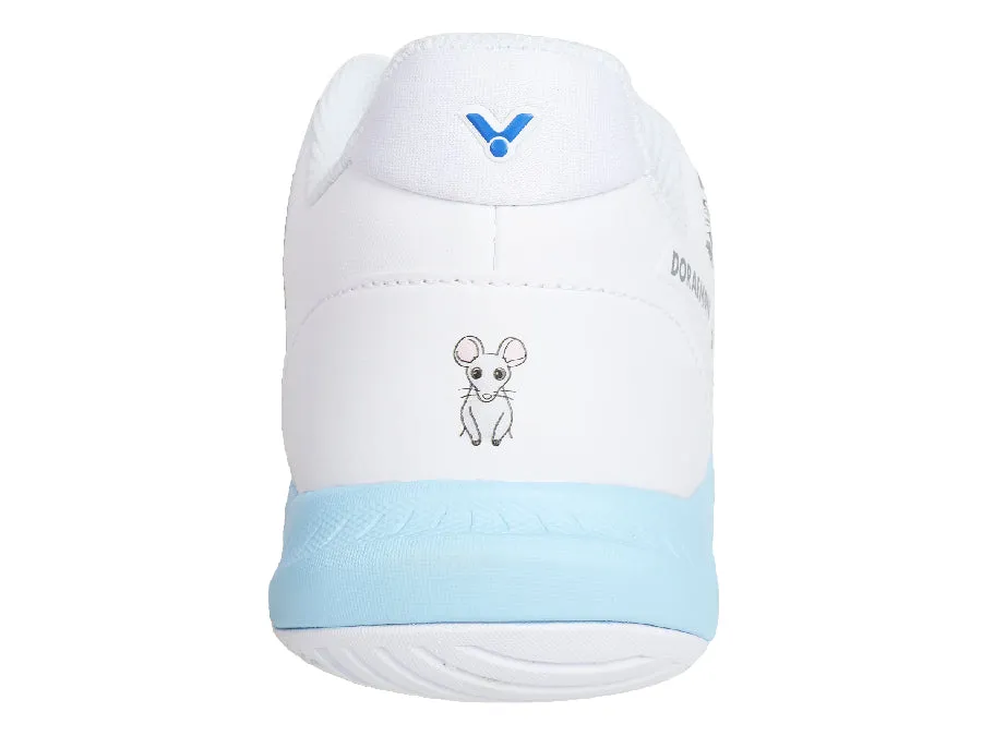 [VICTOR X DORAEMON] P-DRM A Bright White Wide Court Shoes