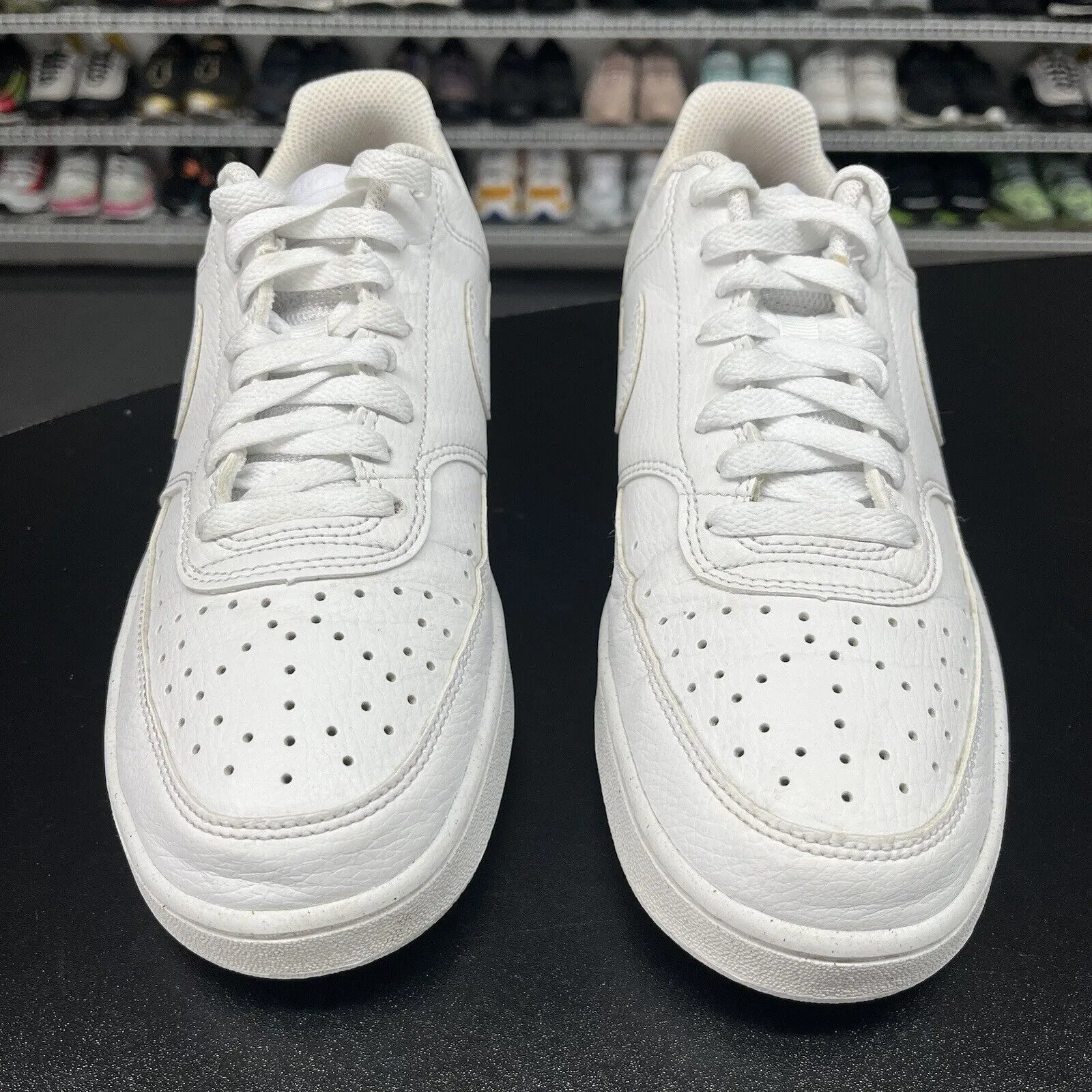 Women's Nike Court Vision Low Triple White Sneaker DH3158-100 Size 9