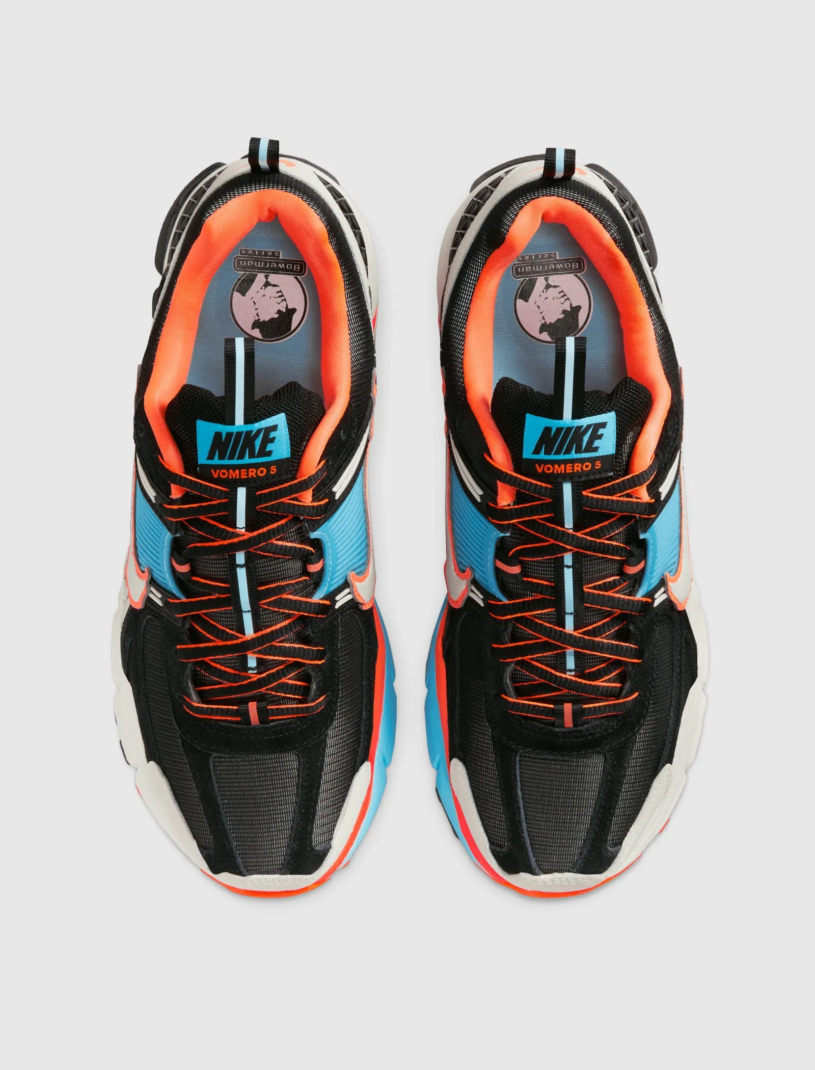 WOMEN'S NIKE ZOOM VOMERO 5  "BLACK/LIGHT BONE/BLUE GAZE/TOTAL ORANGE"