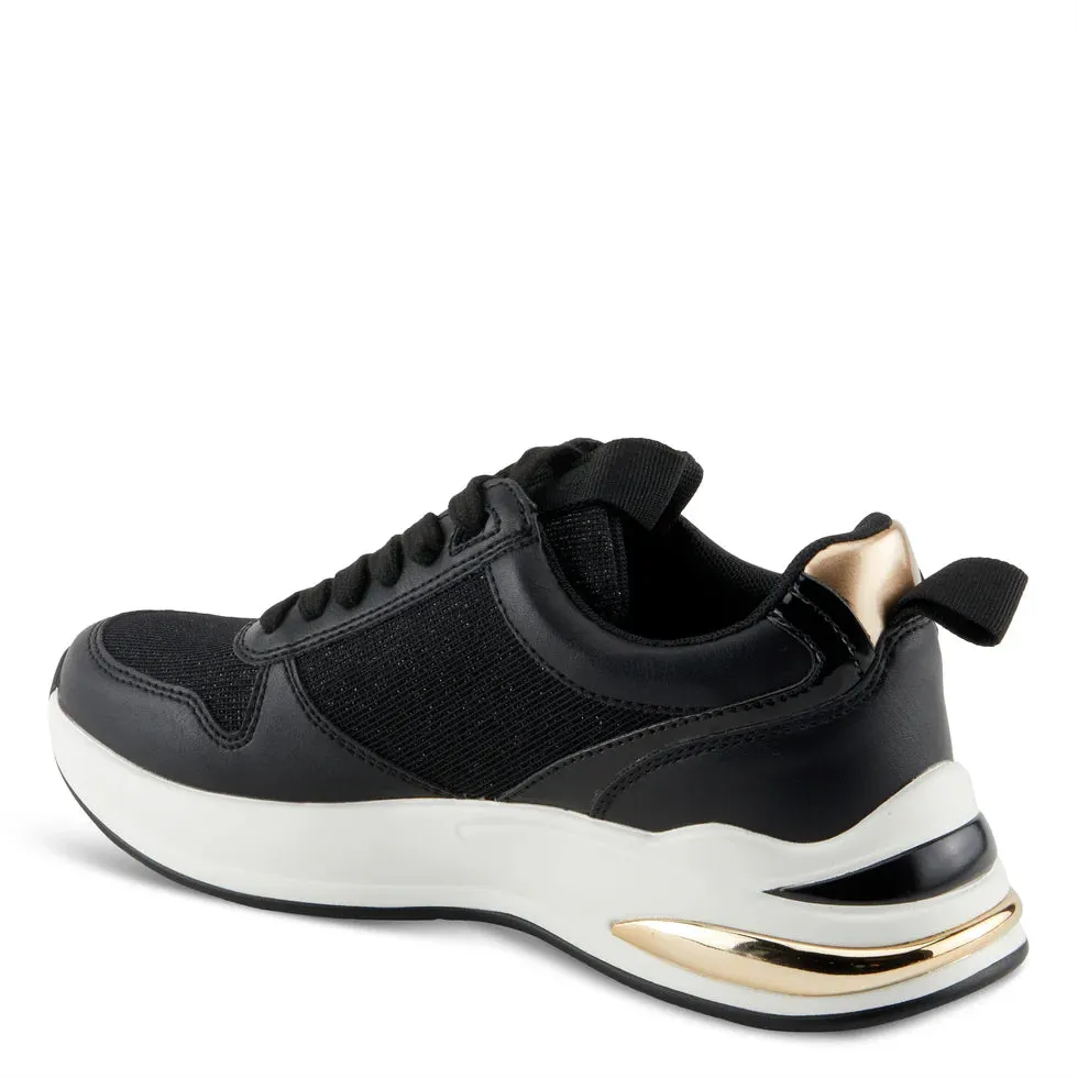 Women's Spring Step | Ursa Zipper Sneaker by Patrizia | Black